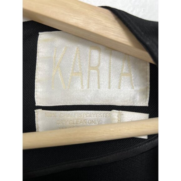 Karta Beaded Women Tunic Black JEWEL Dress  y2K Short Sleeve Size Medium - Picture 8 of 9